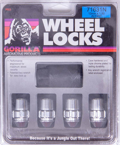 Gorilla Wheel Lock 14MM x 1.50 Conical (4pk) 71641N