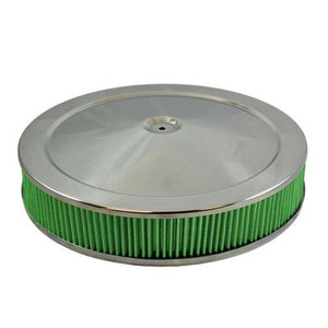 Green Filter Air Cleaner Assembly 14"x3" Flat Base 2194