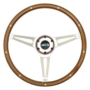 GT Performance GT3 Retro Steering Wheel - Cobra Style Wood