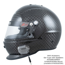 Zamp RZ-65D Dirt Carbon Helmet (Solid) with Accessory Ear Cups with Speakers