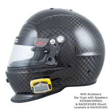 Zamp RZ-65D Dirt Carbon Helmet (Solid) with Ear Cups with Speakers