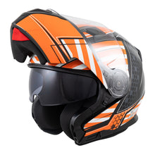 Zamp FL-4 Motorcycle Helmet (Orange Graphic) - ECE22.05 / DOT