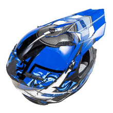 Zamp FX-4 Motocross Helmet - Gloss Blue (Rear)