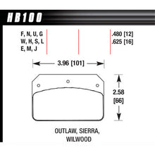 Hawk Brake Pads HB100J480 DR-97 Drag Race