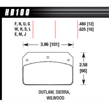 Hawk Brake Pads HB100M480 Dynalite/2000 Black