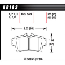 Hawk Brake Pads HB183F585 Performance Street Mustang