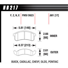 Hawk Brake Pads HB217F681 Performance Street GM