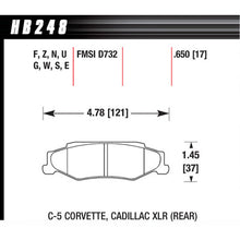 Hawk Brake Pads HB248Z650 Performance Street Rear GM