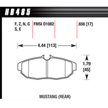 Hawk Brake Pads HB485G656 Rear Mustang DTC70
