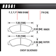 Hawk Brake Pads HB561Y710 Performance Street Front GM Truck/SUV