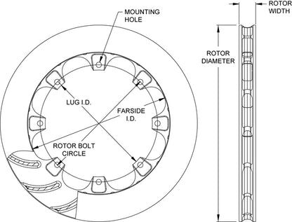 Wilwood Rotor Spec-37 160-15878 Diagram