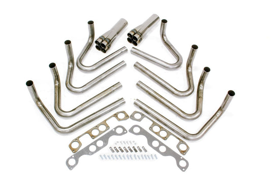 Hedman SBC Weld-Up Header Kit 2" Brodix Spread Port 65645