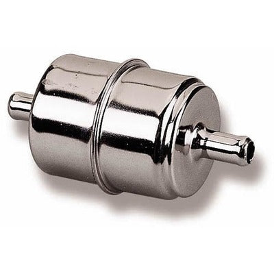 Holley 3/8in Chrome Fuel Filter