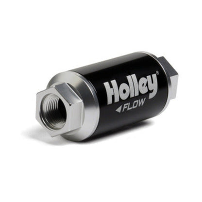 Holley Billet HP Fuel Filter - 3/8NPT 10-Micron 100GPH