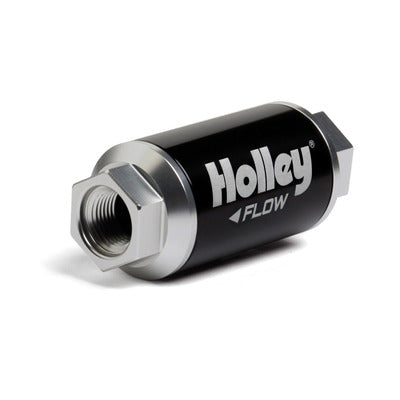 Holley Billet HP Fuel Filter - 3/8NPT 100-Micron 100GPH