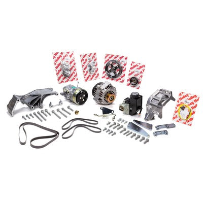 Holley Low LS Drive System Kit w/PS/Alt & AC Compress.