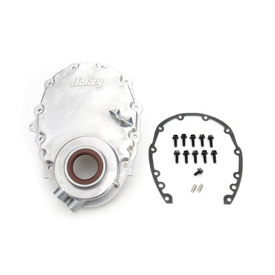 Holley SBC Vortec Alm Timing Cover w/Crank Senspr