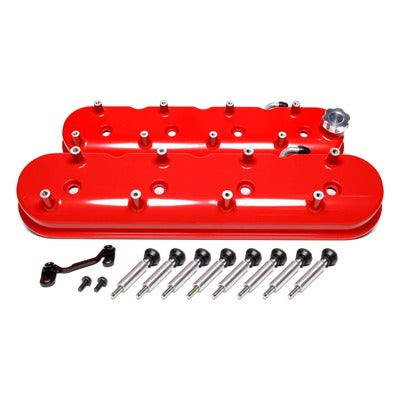 Holley GM LS Tall Valve Cover Set - Gloss Red
