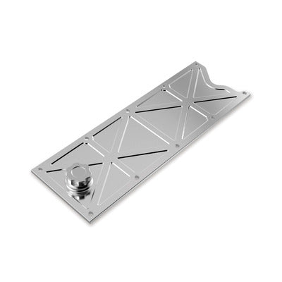 Holley LS Valley Cover w/Oil Fill - Polished Finish