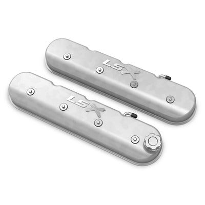 Holley LS Series Valve Covers w/Holley LSX Logo