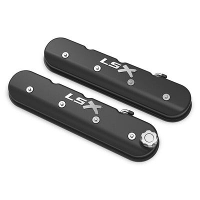 Holley LS Series Valve Covers w/Holley LSX Logo