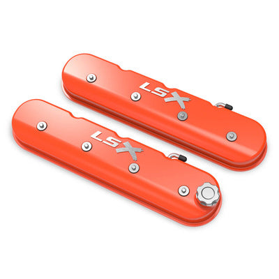 Holley LS Series Valve Covers w/Holley LSX Logo