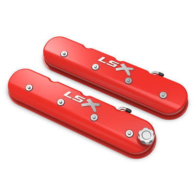 Holley LS Series Valve Covers w/Holley LSX Logo