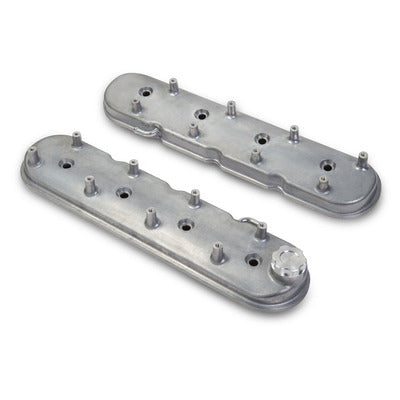 Holley GM LS1 Valve Cover Set Natural Cast Finish