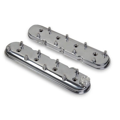 Holley GM LS1 Valve Cover Set - Polished