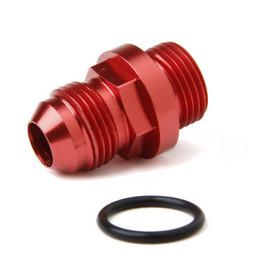 Holley Fuel Inlet Fitting Short 8an to 8 ORB Red