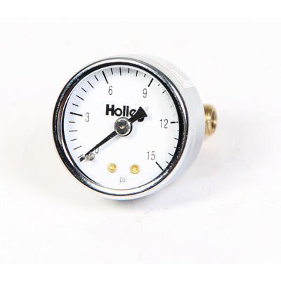 Holley 0-15 Fuel Pressure Gauge
