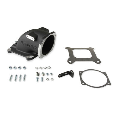 Holley Intake Elbow 4150 GM LS TB Flange - Black