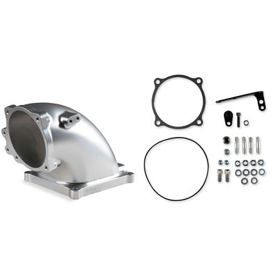 Holley Billet Elbow Kit Ford 5.0L to 4500 - Silver