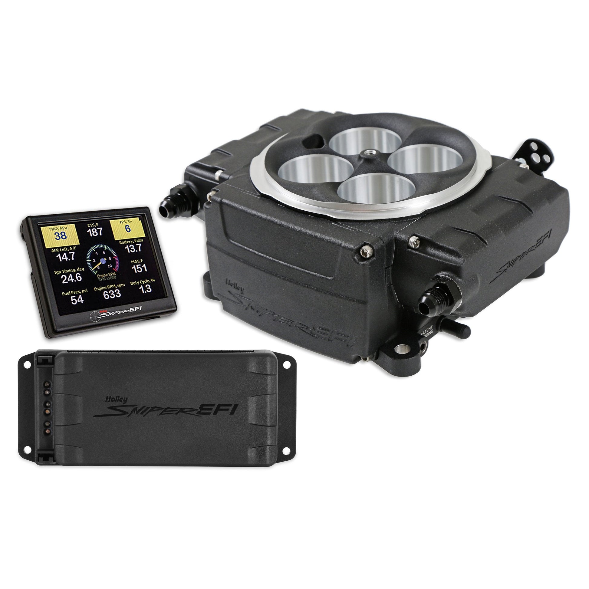 Holley Sniper 2 EFI Kit Black w/PDM
