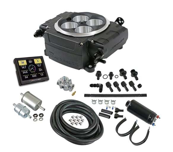 Holley Sniper 2 EFI Master Kit Black without PDM