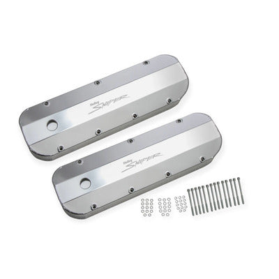 Holley Sniper Fabricated Valve Covers  BBC Tall