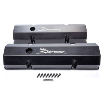 Holley Sniper Fabricated Valve Covers  SBC Tall
