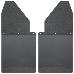 Husky Liners Kick Back Mud Flaps 14" Wide - Black Top and Black Weight