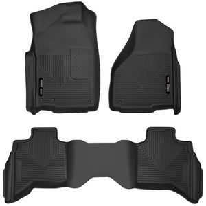 Husky LIners X-act Contour Front & 2nd Seat Floor Liners - 2002-19 Ram 1500/2500/3500