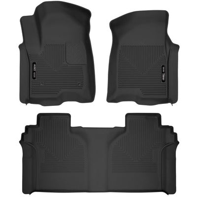 Husky LIners X-act Contour Front & 2nd Seat Floor Liners - 2019+ Silverado/Sierra 1500/2500HD/3500HD