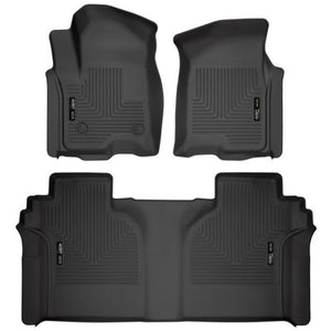 Husky LIners WeatherBeater Front & 2nd Seat Floor Liners - 2019+ Silverado/Sierra 1500/2500HD/3500HD