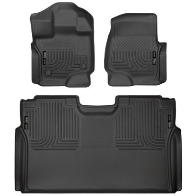 Husky LIners WeatherBeater Front & 2nd Seat Floor Liners - 2015+ F150 SuperCrew Cab