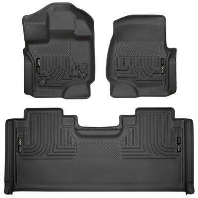 Husky LIners WeatherBeater Front & 2nd Seat Floor Liners - 2015+ F150 SuperCab