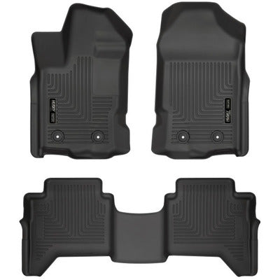 Husky LIners WeatherBeater Front & 2nd Seat Floor Liners - 2019 Ford Ranger SuperCrew Cab