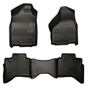 Husky LIners WeatherBeater Front & 2nd Seat Floor Liners - 2002-08 Dodge Ram 1500/2500/3500 Quad Cab