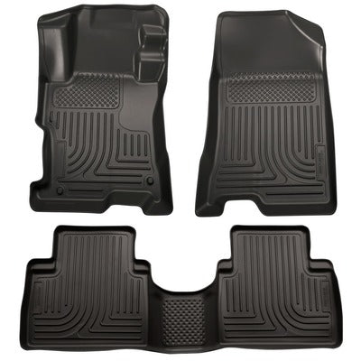 Husky LIners WeatherBeater Front & 2nd Seat Floor Liners - 2008-12 Honda Accord 4-Door