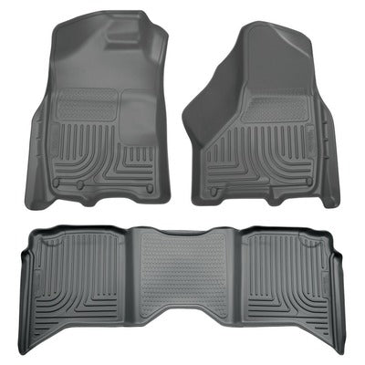 Husky LIners WeatherBeater Front & 2nd Seat Floor Liners - 2009-19 Ram 1500/2500/3500 Crew Cab 