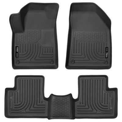 Husky LIners WeatherBeater Front & 2nd Seat Floor Liners - 2015-20 Jeep Cherokee