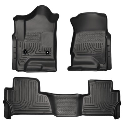 Husky LIners WeatherBeater Front & 2nd Seat Floor Liners - 2015+ Tahoe/Yukon - Black