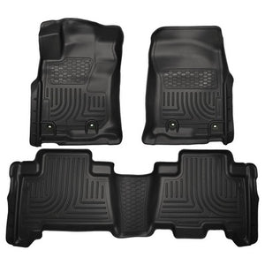 Husky LIners WeatherBeater Front & 2nd Seat Floor Liners - 2013+ Lexus GX460 / Toyota 4Runner